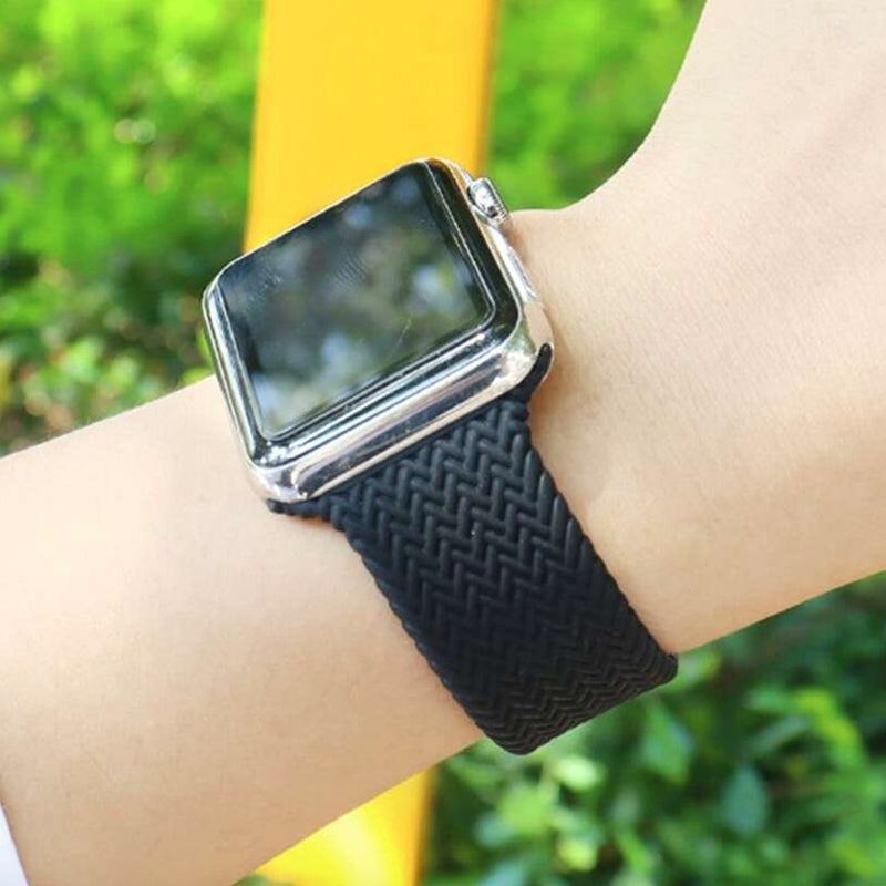 Apple Watch punottu silikoniranneke