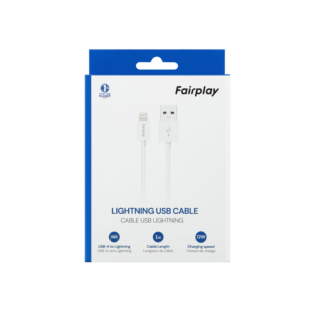 FAIRPLAY lightning -kaapeli 1m