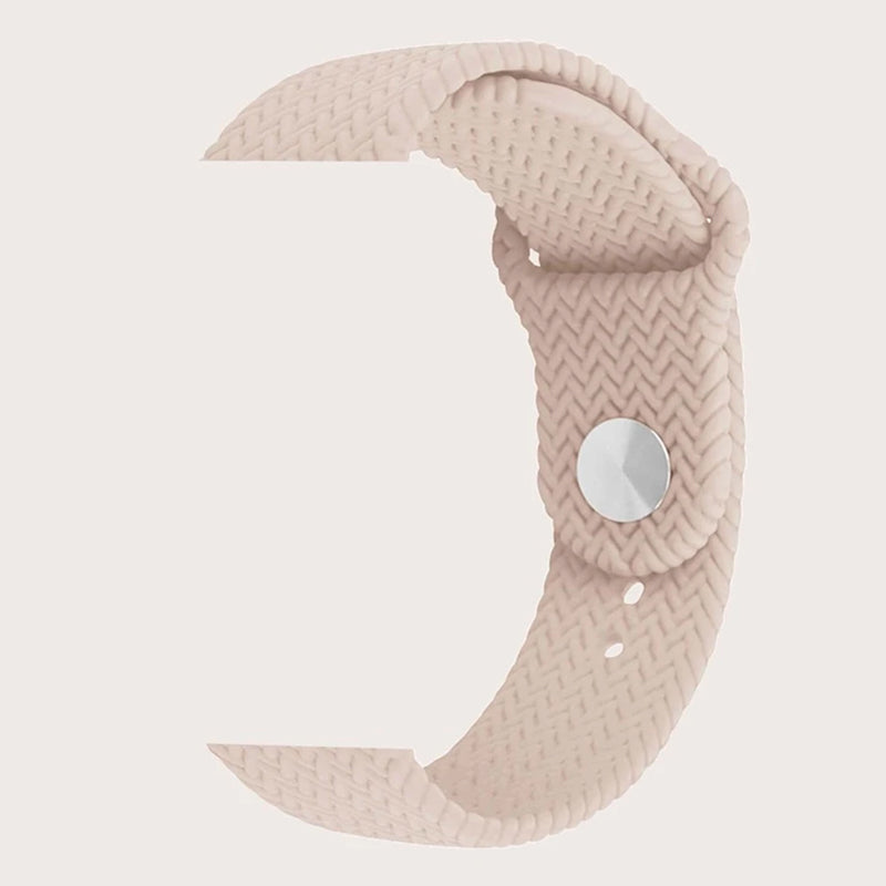 Apple Watch punottu silikoniranneke