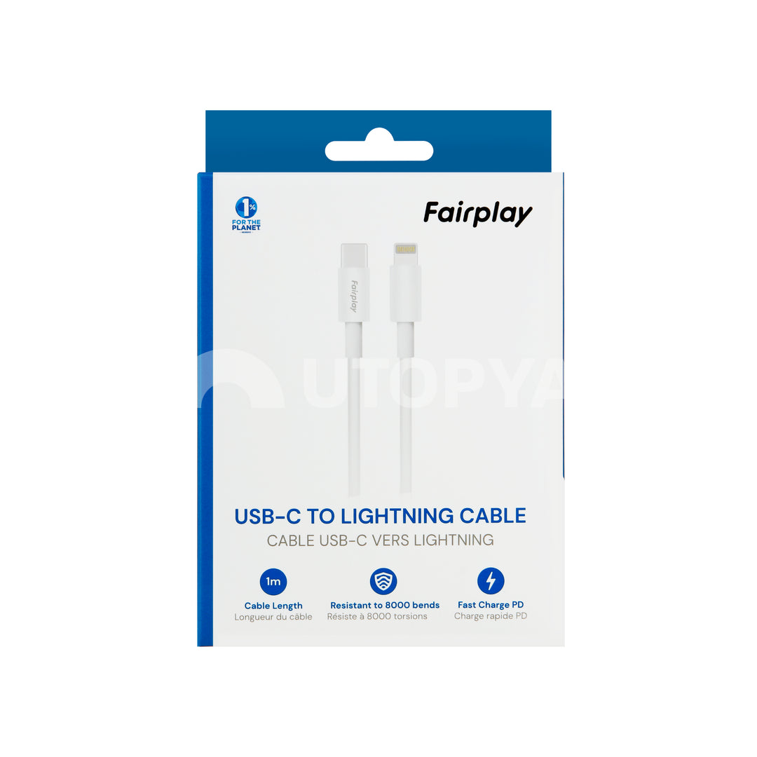 FAIRPLAY lightning -kaapeli 1m