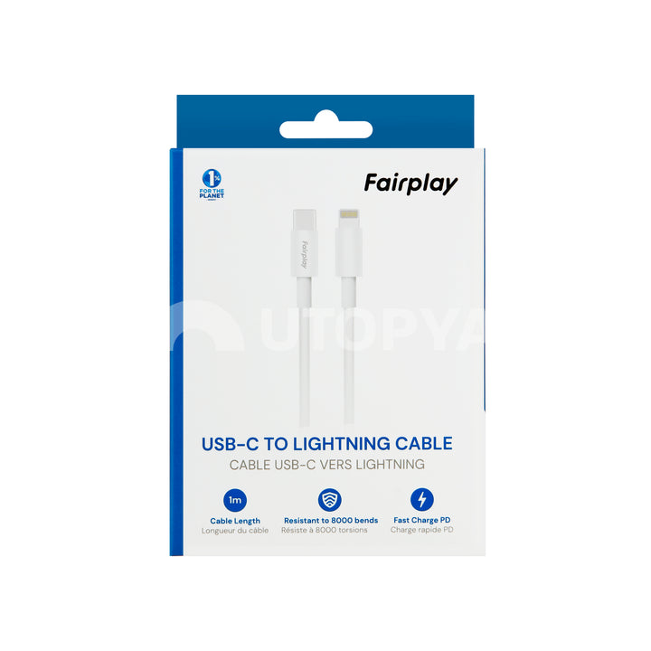 FAIRPLAY lightning -kaapeli 1m
