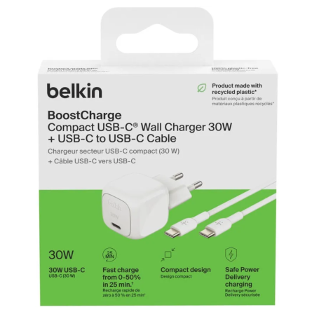 Belkin BOOST CHARGE™ Compact USB-C Wall Charger