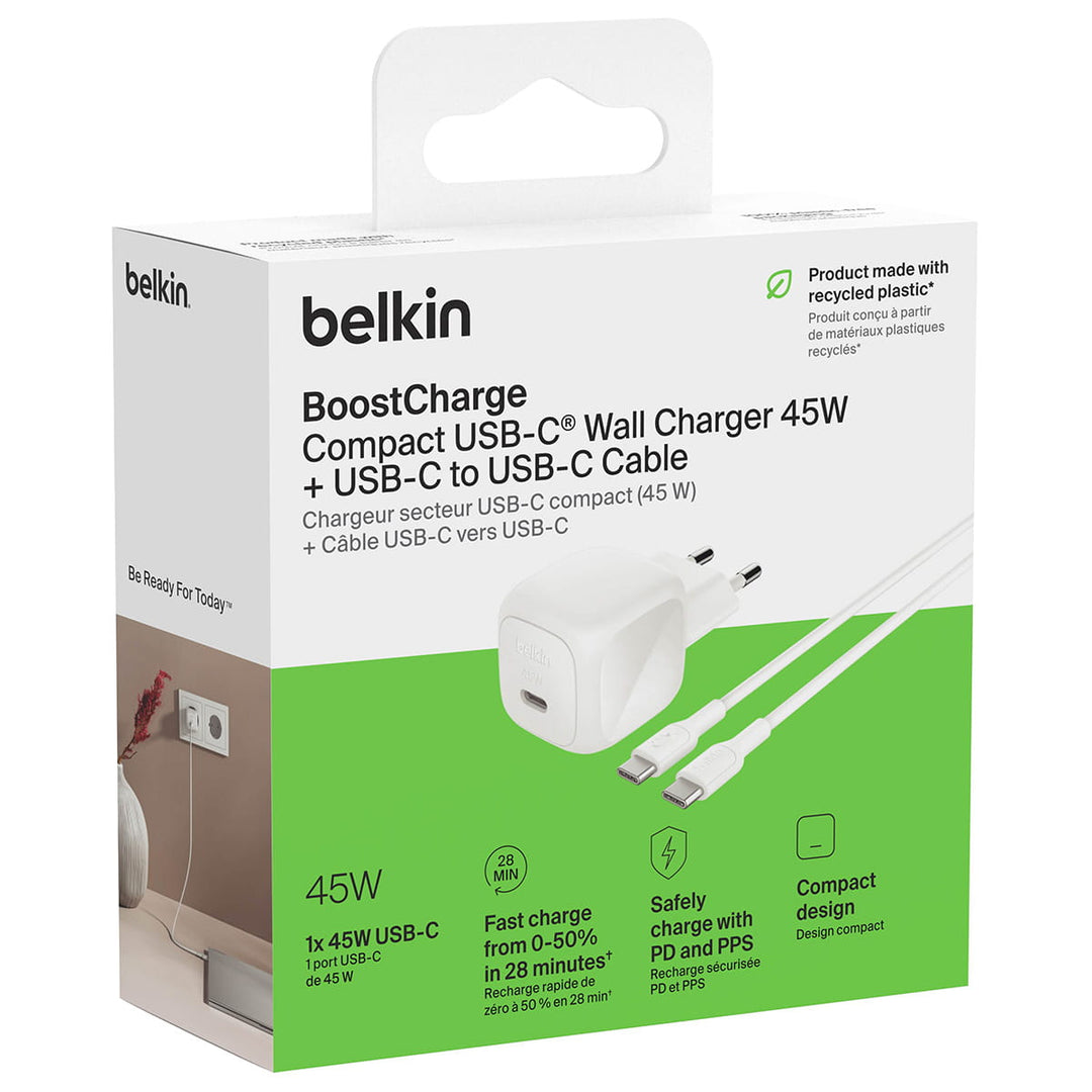 Belkin BOOST CHARGE™ Compact USB-C Wall Charger